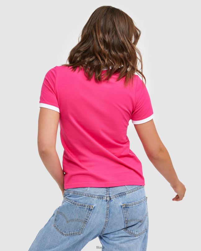 klasické dámské ringer triko z červené řepy fila 0668L2897 červená řepa FILA