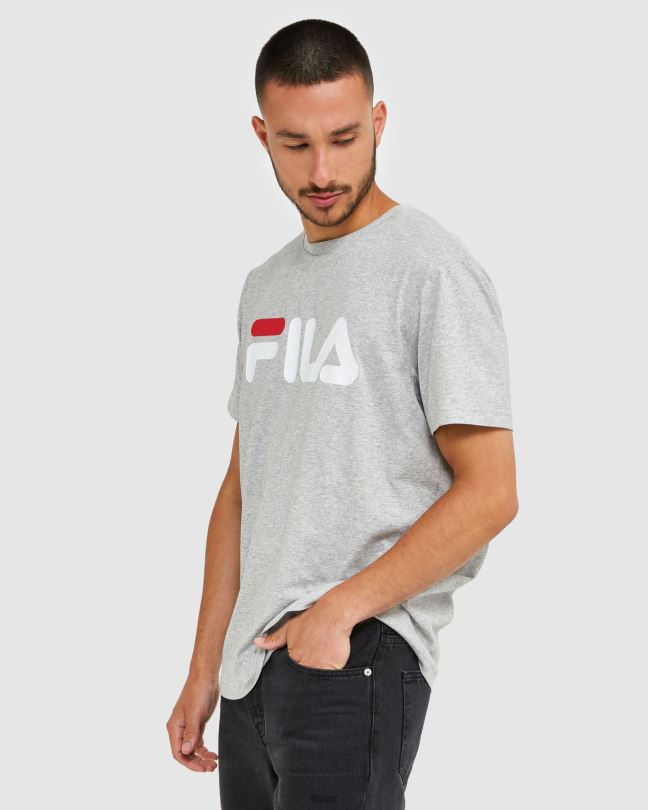 klasické unisex tričko stříbrné marle fila 0668L2435 stříbrný marle FILA
