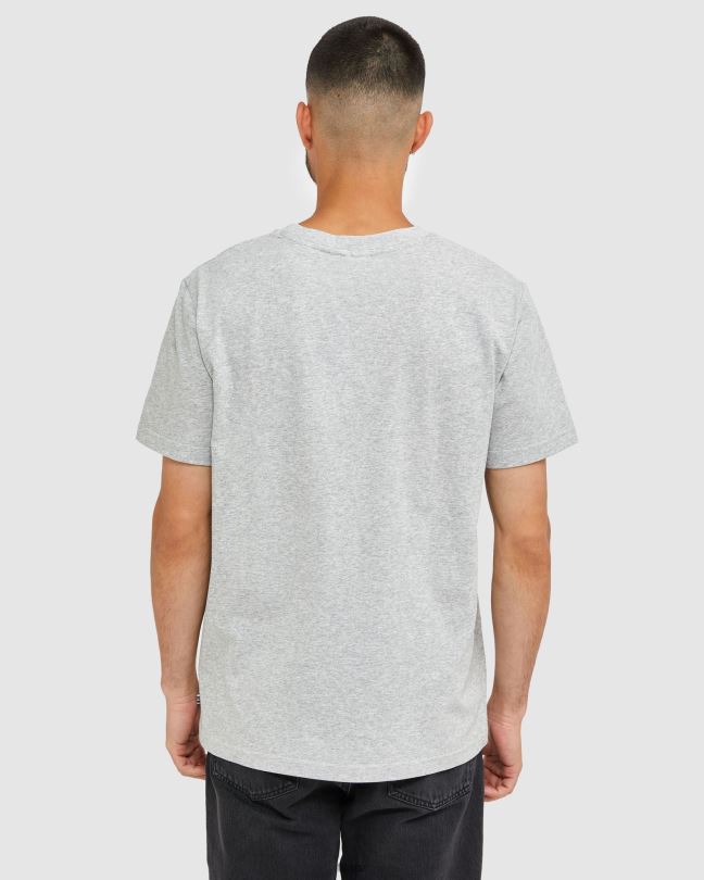 klasické unisex tričko stříbrné marle fila 0668L2435 stříbrný marle FILA