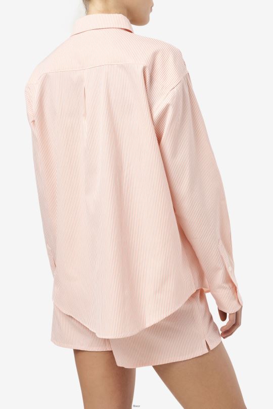 korálově mandlová/bílá ariella společenská košile fila 0668L1398 korál mandlový/bílý FILA