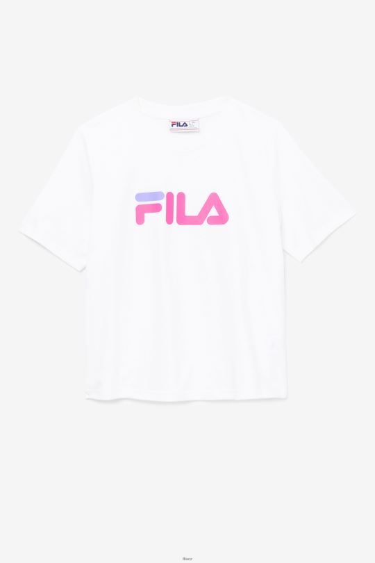 miss eagle tee bílá/růžová záře/fialová hebe fila 0668L1409 bílá/růžová záře/fialová hebe FILA