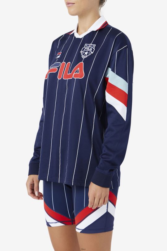námořnický/bílý/červený brankářský dres fila zorra 0668L1377 námořnická/bílá/červená FILA