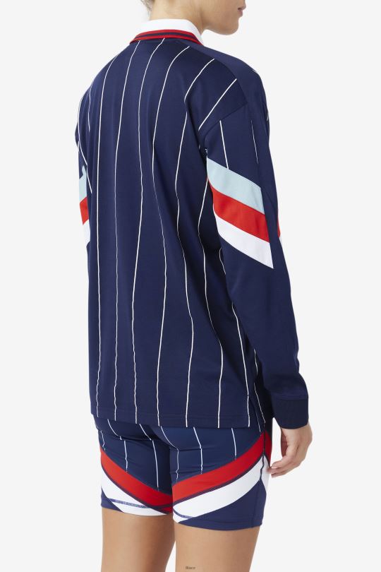 námořnický/bílý/červený brankářský dres fila zorra 0668L1377 námořnická/bílá/červená FILA