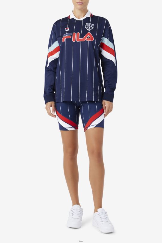 námořnický/bílý/červený brankářský dres fila zorra 0668L1377 námořnická/bílá/červená FILA