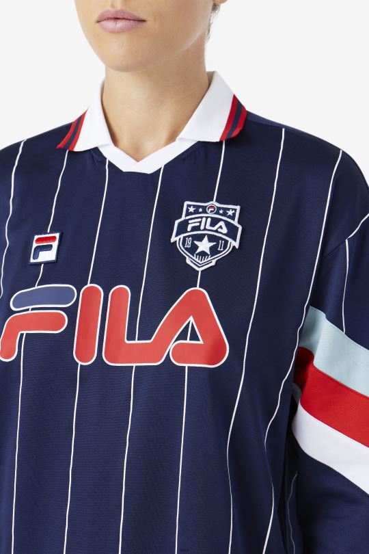 námořnický/bílý/červený brankářský dres fila zorra 0668L1377 námořnická/bílá/červená FILA