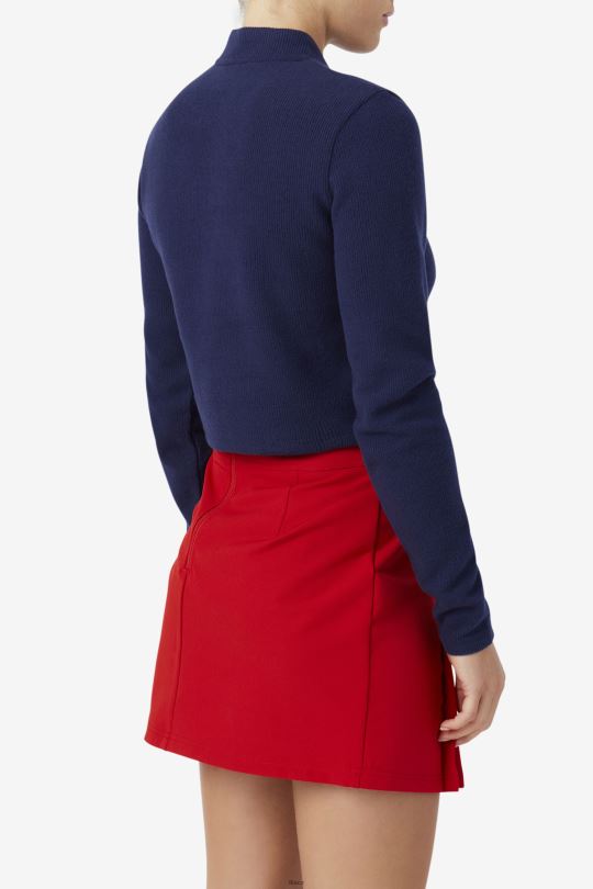 námořnická fila josie top na zip 0668L1389 námořnictvo FILA
