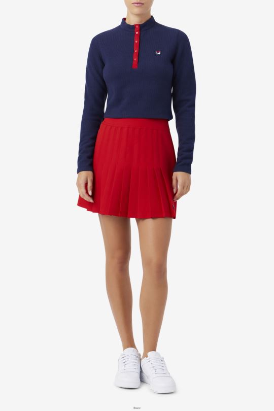 námořnická fila josie top na zip 0668L1389 námořnictvo FILA
