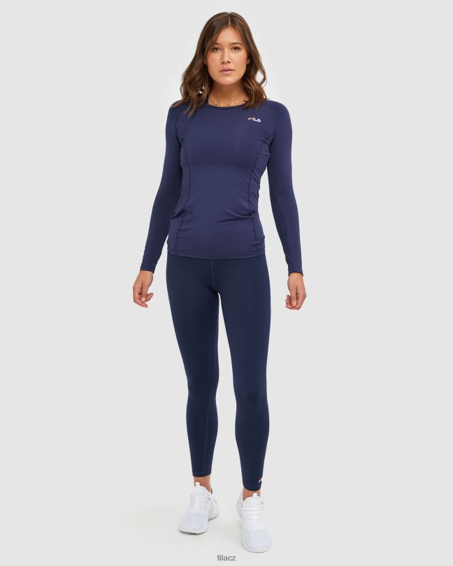 nové klasické dámské tričko navy fila l/s 0668L2907 nové námořnictvo FILA