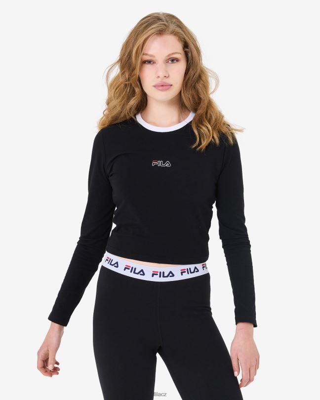 sage ls tee fila černé 0668L2936 Černá FILA
