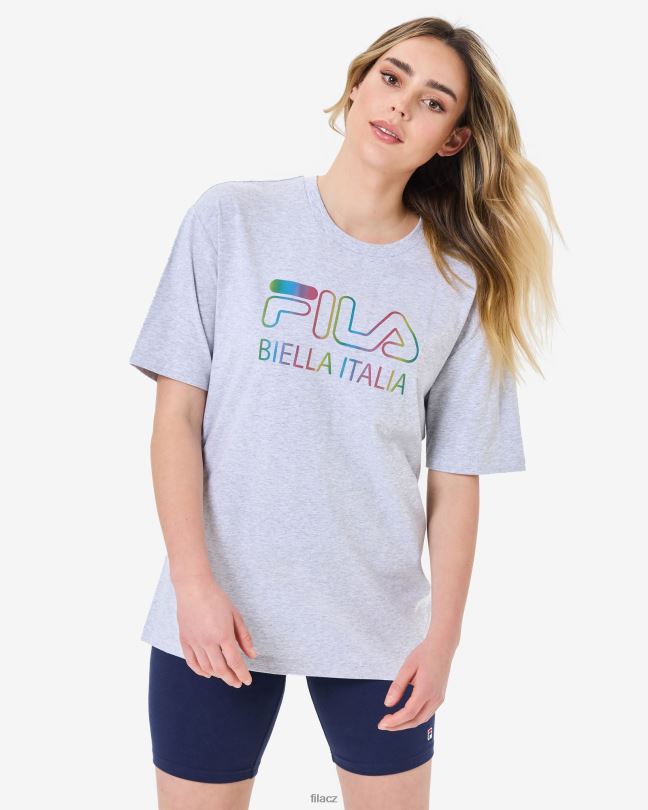 světle šedé marle maddy oversized tričko fila 0668L2940 světle šedá marle FILA
