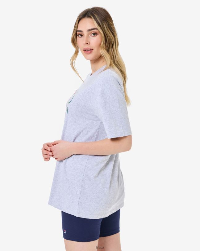 světle šedé marle maddy oversized tričko fila 0668L2940 světle šedá marle FILA