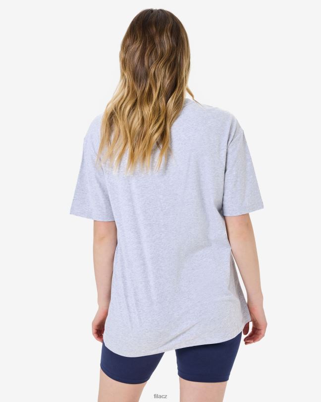 světle šedé marle maddy oversized tričko fila 0668L2940 světle šedá marle FILA