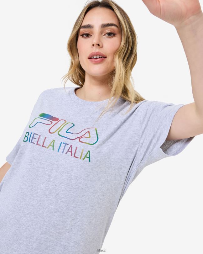 světle šedé marle maddy oversized tričko fila 0668L2940 světle šedá marle FILA
