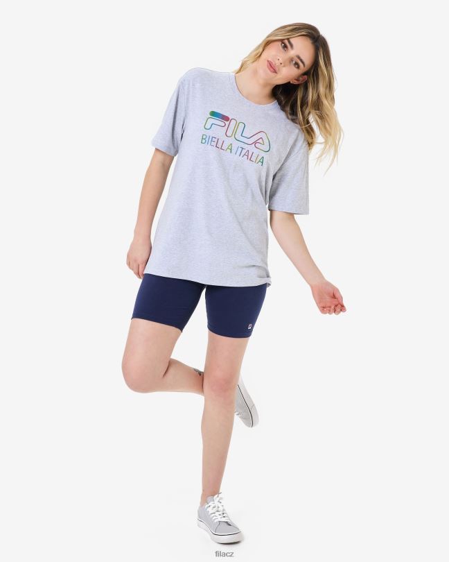 světle šedé marle maddy oversized tričko fila 0668L2940 světle šedá marle FILA