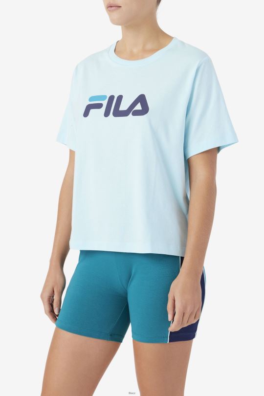 tee fila ledové aqua/navy/biscay bay 0668L1448 ledová aqua/navy/biscay bay FILA