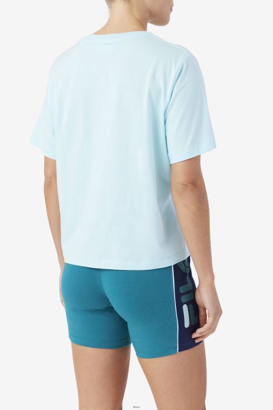 tee fila ledové aqua/navy/biscay bay 0668L1448 ledová aqua/navy/biscay bay FILA