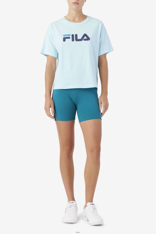 tee fila ledové aqua/navy/biscay bay 0668L1448 ledová aqua/navy/biscay bay FILA