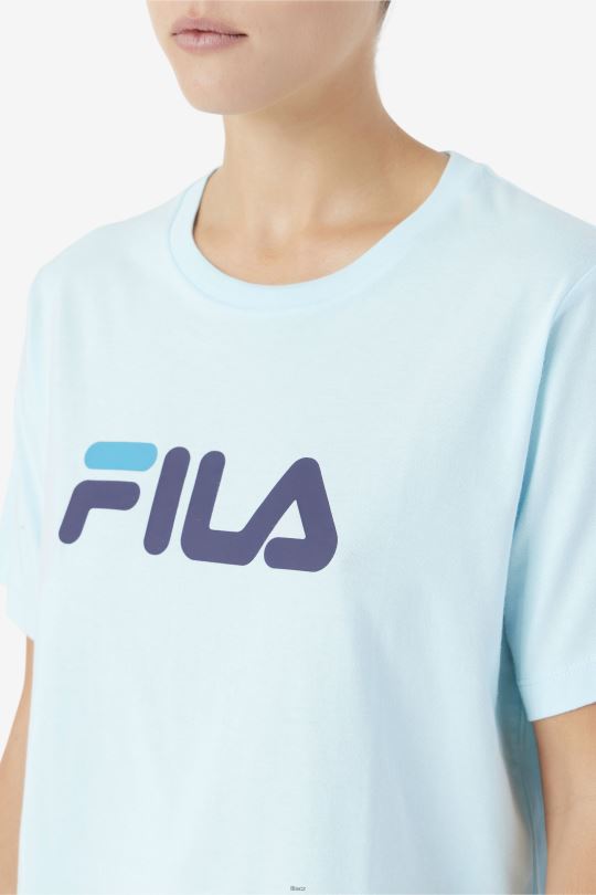 tee fila ledové aqua/navy/biscay bay 0668L1448 ledová aqua/navy/biscay bay FILA